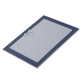 Bloc-note Panneau Zodiac Silver Aries Bleu Carbone Fibres Im (Incliné)