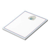 Bloc-note Paon floral aquarelle  (Tourné)
