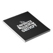 Bloc-note Papa Cadeau Mes Favoris Les Gens M'Appelent Grumpy (Incliné)