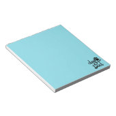 Bloc-note Papa Chien Empreinte de Patte de Chien Drôle (Incliné)
