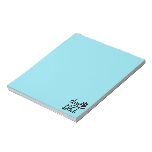 Bloc-note Papa Chien Empreinte de Patte de Chien Drôle (Tourné)