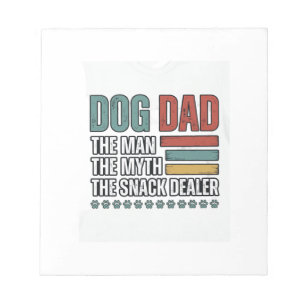 Bloc-note Papa Chien Le Fournisseur de Snacks Chemise Vintag