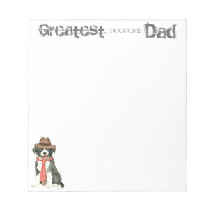Bloc-note Papa de border collie