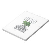 Bloc-note Papa de la tortue d'anniversaire Création drôle de (Tourné)