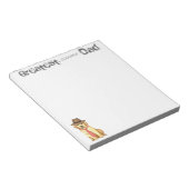 Bloc-note Papa du laboratoire jaune (Incliné)