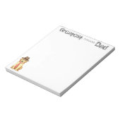 Bloc-note Papa du laboratoire jaune (Tourné)