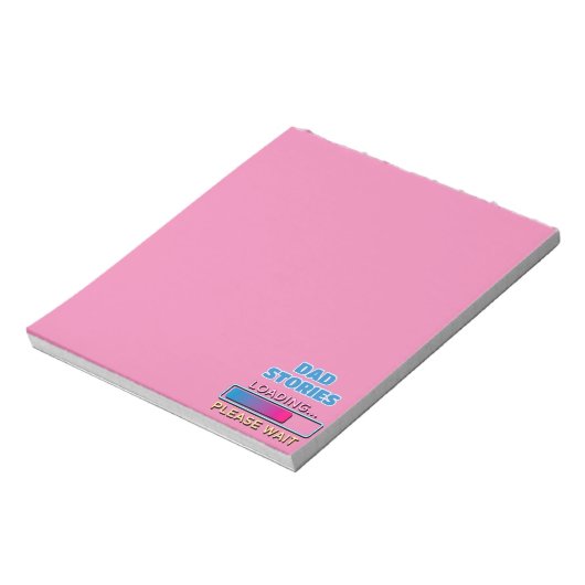 Bloc-note Papa Histoires Chargement Veuillez Patienter (Tourné)