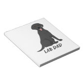 Bloc-note Papa Lab � Fier proprietaire de chien Labrador Ret (Incliné)