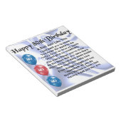 Bloc-note Papa Poem 80e anniversaire (Incliné)