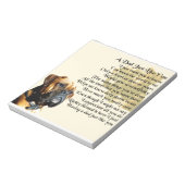 Bloc-note Papa Poem - Boxer Dog Design (Tourné)