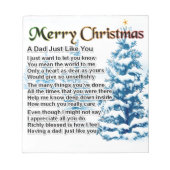 Bloc-note Papa Poem - Design de Noël (Devant)