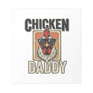 Bloc-note Papa Poule Chemise Drôle de Coq Vintage Vectoriell