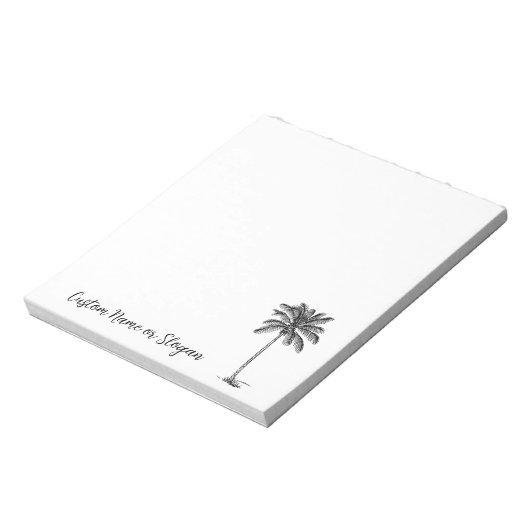 Bloc-note Papeterie à thème de plage tropicale avec palmier  (Tourné)