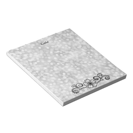 Bloc-note Papeterie Black Pearl (Incliné)