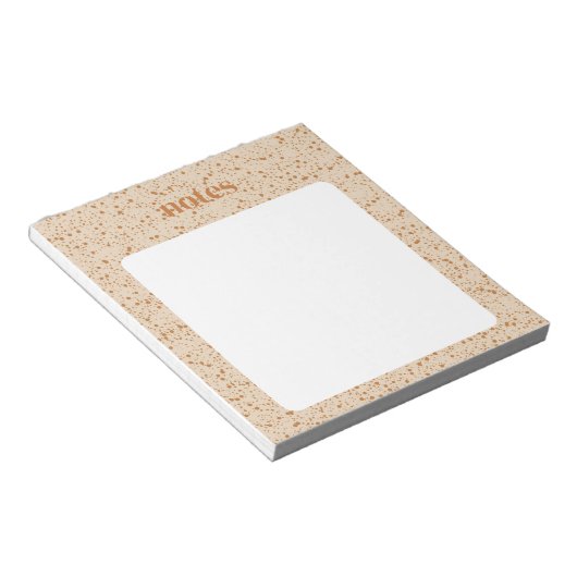 Bloc-note Papeterie chic Pois Brown (Incliné)