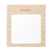 Bloc-note Papeterie chic Pois Brown (Devant)