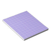 Bloc-note Papeterie classique à carreaux gingham violet (Incliné)