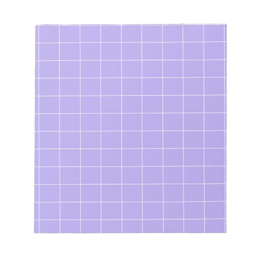 Bloc-note Papeterie classique à carreaux gingham violet (Devant)