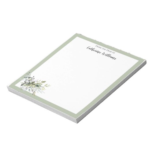 Bloc-note Papeterie de bureau à domicile pour Feuilles verts (Tourné)