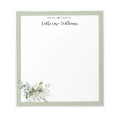 Bloc-note Papeterie de bureau à domicile pour Feuilles verts (Devant)