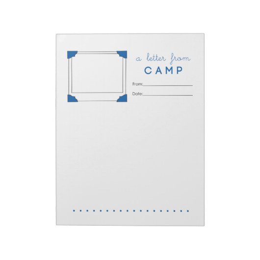 Bloc-note Papeterie de camp de garçon Lettre de camp (Tourné)