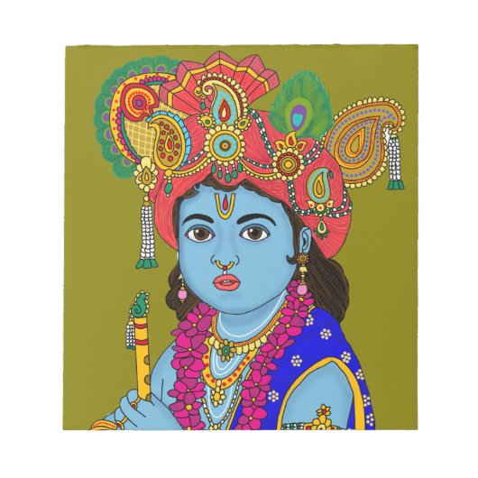 Bloc-note Papeterie de Krishna enfant (Devant)