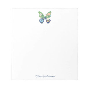 Bloc-note Papeterie papillon florale fantaisiste personnalis