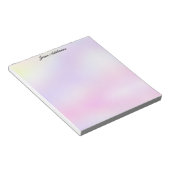 Bloc-note Papeterie pastel violet et rose (Incliné)