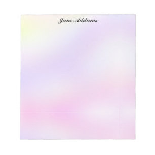 Bloc-note Papeterie pastel violet et rose