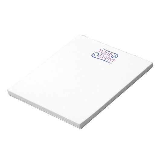 Bloc-note Papeterie personnalisée pour Notepad Société événe (Tourné)