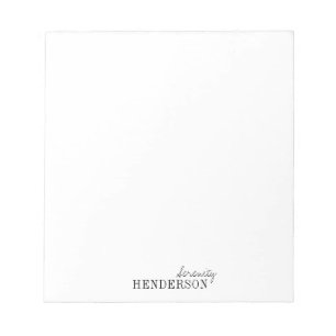 Bloc-note Papeterie professionnelle minimaliste personnalisé