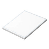 Bloc-note Papeterie simple avec bordure bleu poussiéreux per (Tourné)