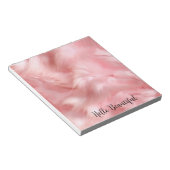 Bloc-note Papier à enveloppement de fourrure rose vif (Incliné)