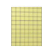 Bloc-note Papier à gros graphes jaune (Tourné)