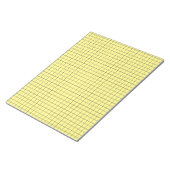 Bloc-note Papier à gros graphes jaune (Incliné)