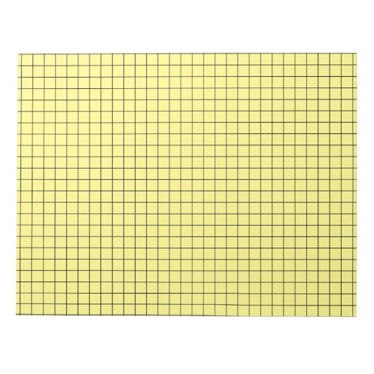 Bloc-note Papier à gros graphes jaune (Devant)