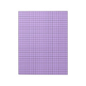 Bloc-note Papier à gros graphes violet (Tourné)
