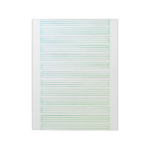 Bloc-note Papier à lettres allemand - 3 lignes avec cadre
