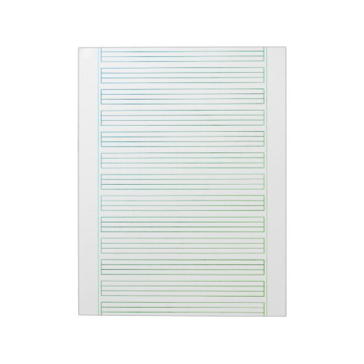 Bloc-note Papier à lettres allemand - 3 lignes avec cadre (Tourné)