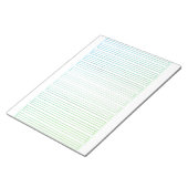 Bloc-note Papier à lettres allemand - 3 lignes avec cadre (Incliné)