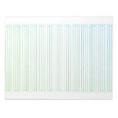 Bloc-note Papier à lettres allemand - 3 lignes avec cadre (Devant)