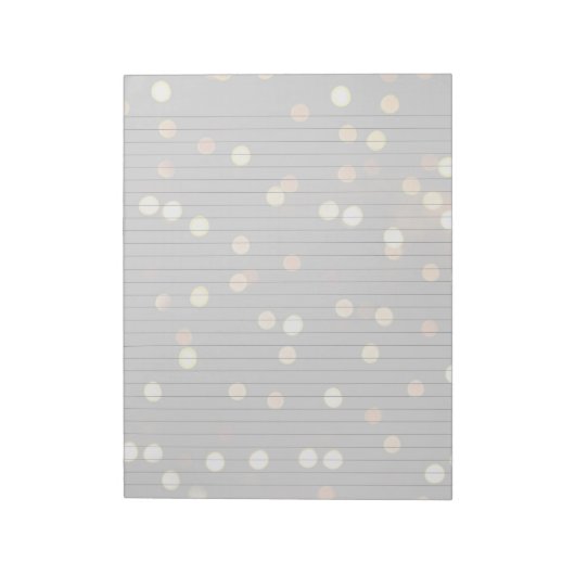 Bloc-note Papier à lettres Bokeh Lights Cahier ligné (Tourné)
