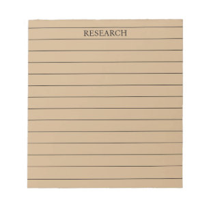 Bloc-note Papier à lettres Brown classique et élégant