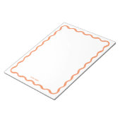 Bloc-note Papier à lettres classique rétro Wavy Apricot pers (Incliné)
