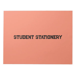 Bloc-note Papier à lettres étudiant créer votre propre Carne