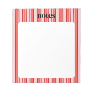 Bloc-note Papier à lettres personnalisable rose et rouge chi