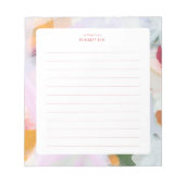 Bloc-note Papier à lettres personnalisé avec de l'art abstra (Devant)