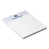 Bloc-note Papier à lettres personnalisé avec monogramme de l (Incliné)