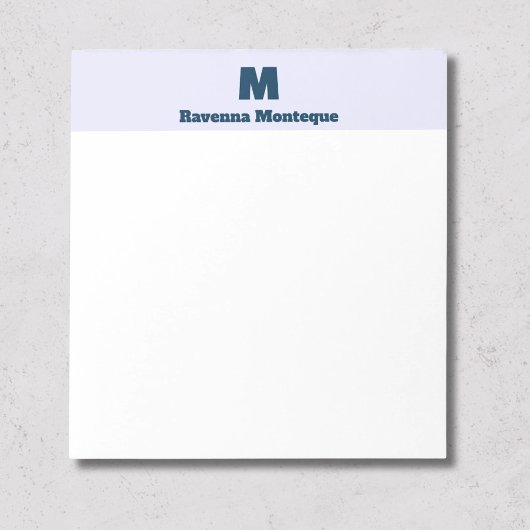 Bloc-note Papier à lettres personnalisé avec monogramme de l