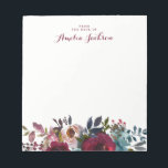 Bloc-note Papier à lettres personnalisé bleu Bourgogne<br><div class="desc">Plus de jolis Notepads dans le Little Bayleigh Store!</div>